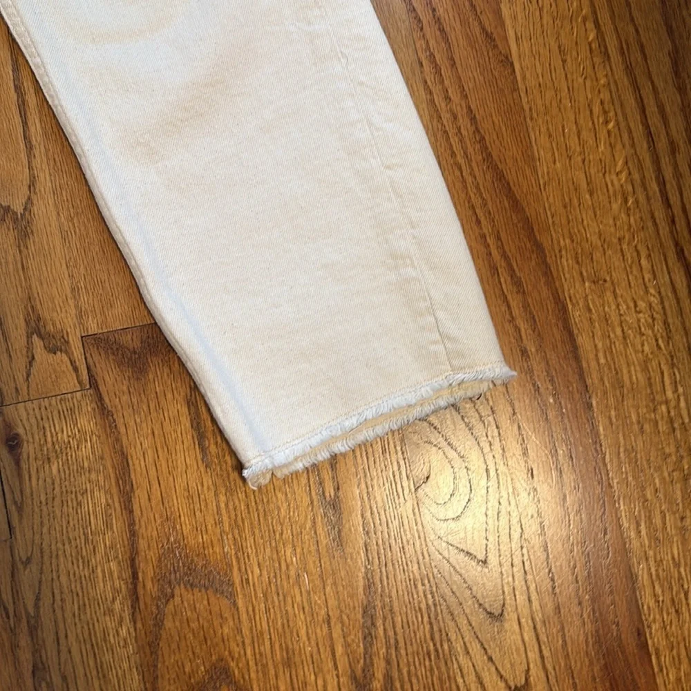 Old Navy Girls Slouchy Straight White Jeans